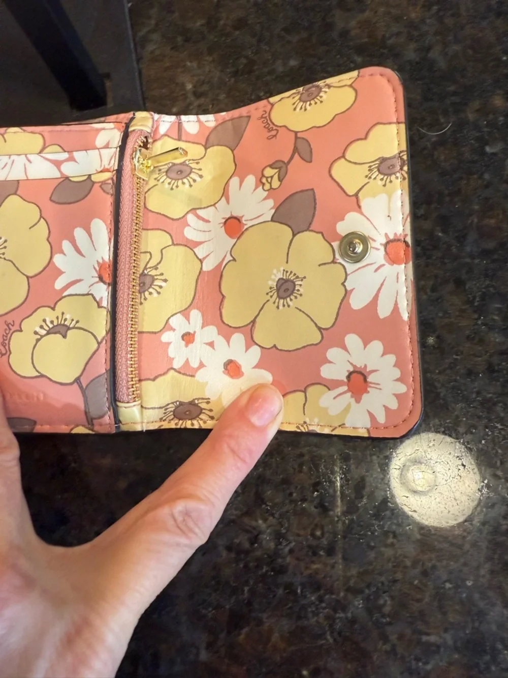 Coach compact wallet